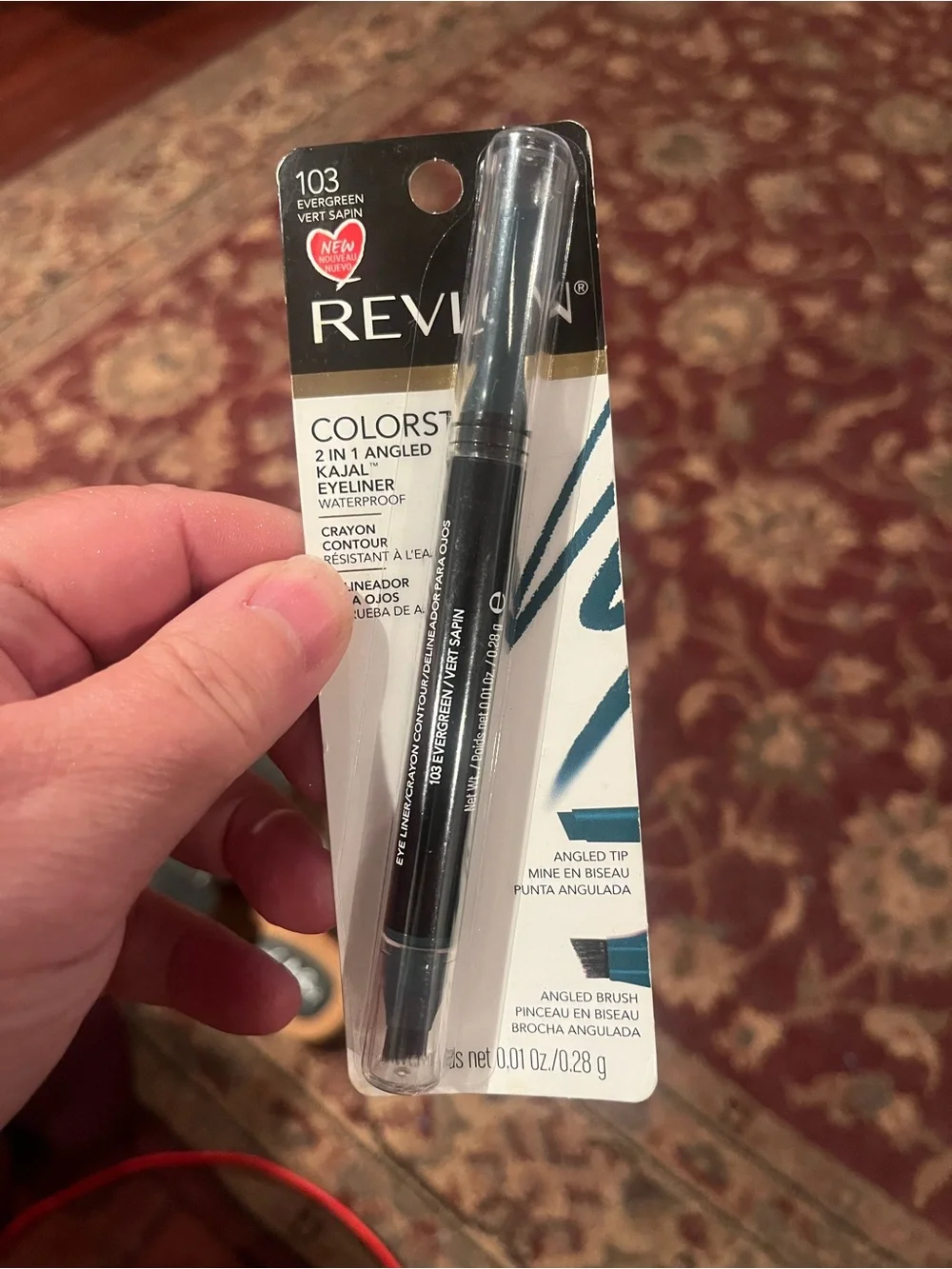 Revlon ColorStay 2-in-1 Kajal Eyeliner Pencil — Evergreen Green